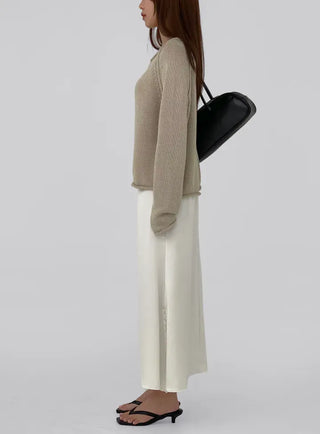 Celine Satin Long Skirt