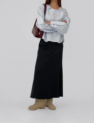 Celine Satin Long Skirt