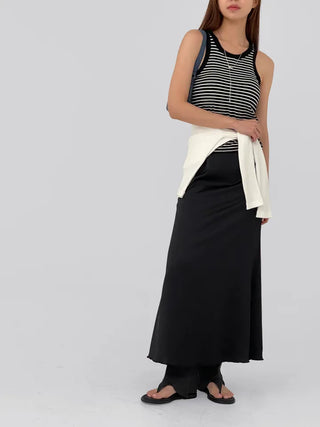 Celine Satin Long Skirt