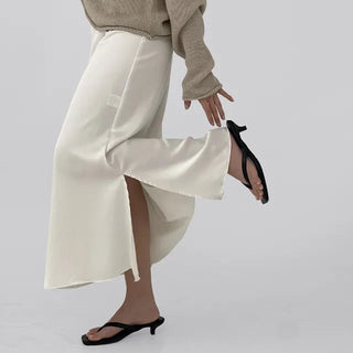 Celine Satin Long Skirt
