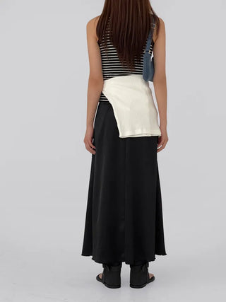 Celine Satin Long Skirt