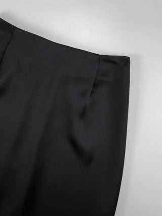 Celine Satin Long Skirt