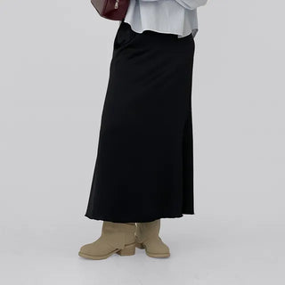 Celine Satin Long Skirt