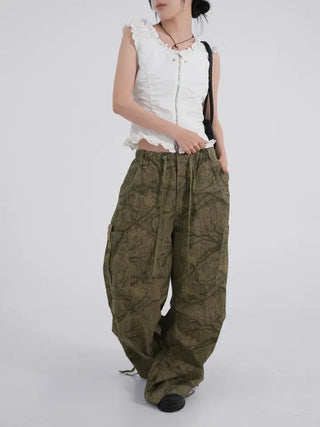 Rensi Jenny Cargo Parachute Long Pants