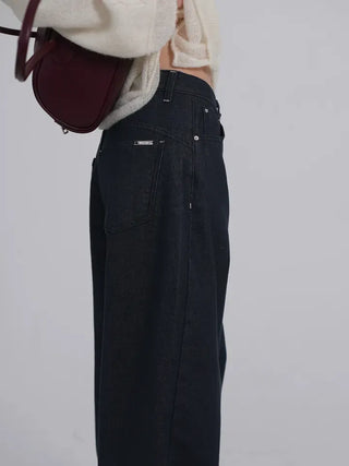Shy Non-Faded Wide Raw Denim