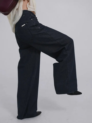Shy Non-Faded Wide Raw Denim