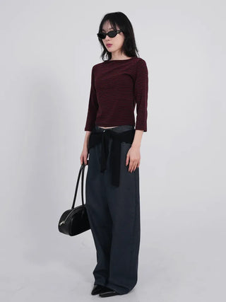 Shy Non-Faded Wide Raw Denim