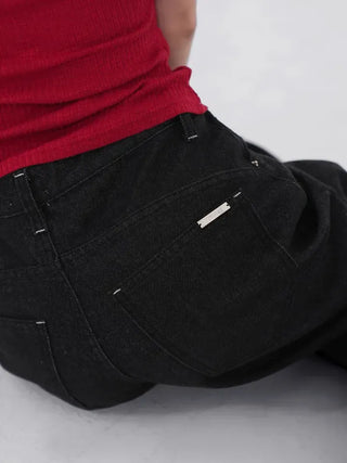 Shy Non-Faded Wide Raw Denim