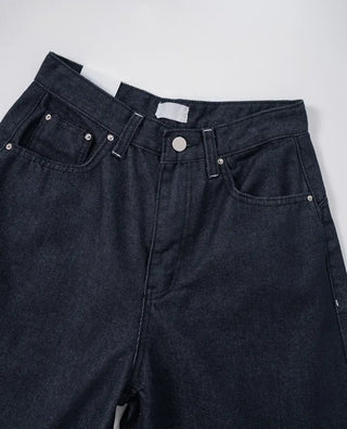 Shy Non-Faded Wide Raw Denim