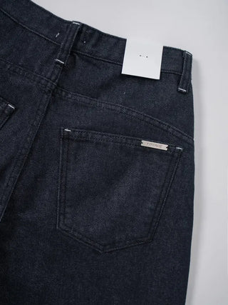 Shy Non-Faded Wide Raw Denim
