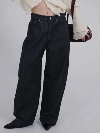 Shy Non-Faded Wide Raw Denim