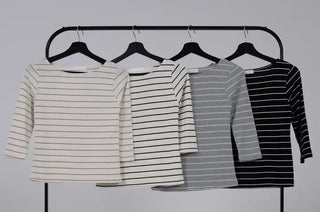 Aqua Stripe 3/4 Soft Punching Tee