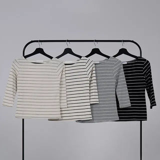 Aqua Stripe 3/4 Soft Punching Tee