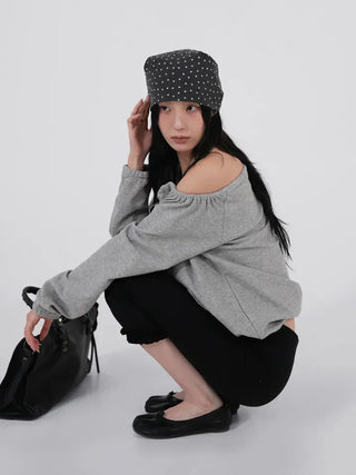 Dian String Off Sweatshirt