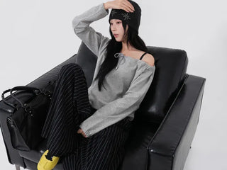 Dian String Off Sweatshirt