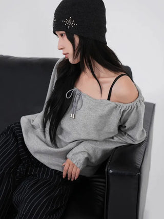Dian String Off Sweatshirt