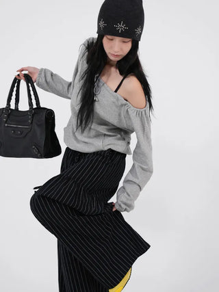 Dian String Off Sweatshirt
