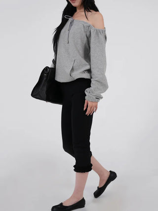Dian String Off Sweatshirt