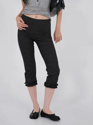 Somi 3/4 Slim Frill Pants