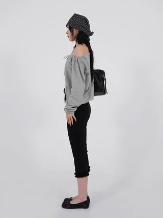 Somi 3/4 Slim Frill Pants