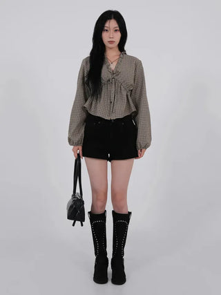 Hua Studded Western Long Boots
