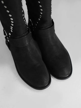 Hua Studded Western Long Boots