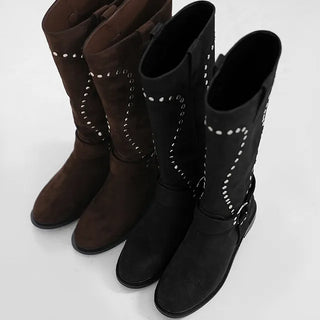 Hua Studded Western Long Boots
