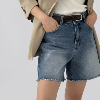 Jeanne Cut-off Half Denim Pants