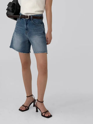 Jeanne Cut-off Half Denim Pants