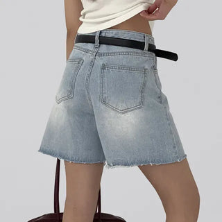 Jeanne Cut-off Half Denim Pants
