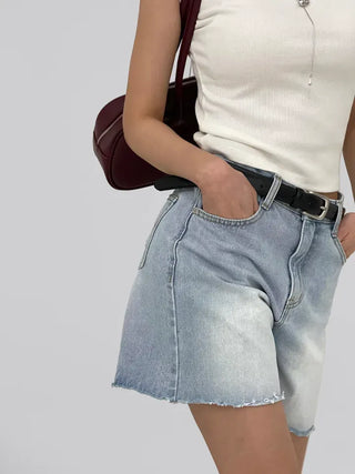 Jeanne Cut-off Half Denim Pants
