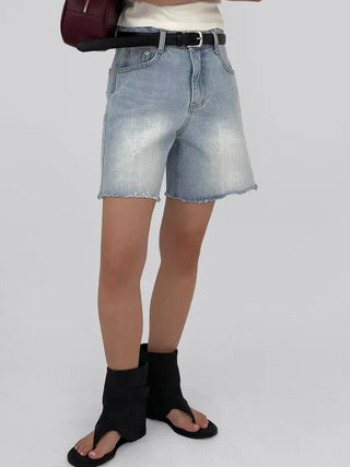 Jeanne Cut-off Half Denim Pants