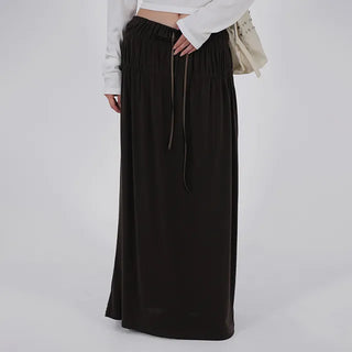 Ravi Shirred Layered Maxi Skirt