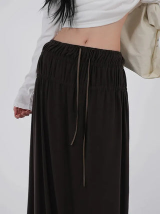 Ravi Shirred Layered Maxi Skirt