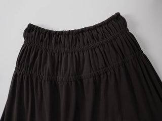 Ravi Shirred Layered Maxi Skirt