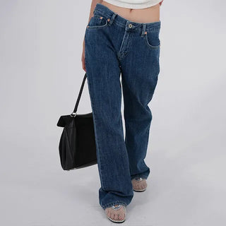 Hirr Rose Rivet Bootcut Dark Blue Denim