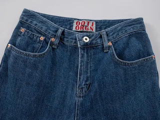 Hirr Rose Rivet Bootcut Dark Blue Denim