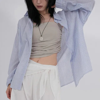 Ner Soft Stripe Loose Shirt