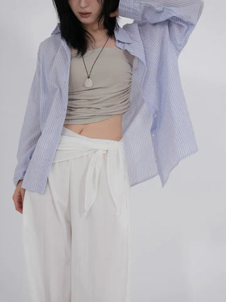 Ner Soft Stripe Loose Shirt
