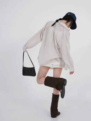 Ner Soft Stripe Loose Shirt