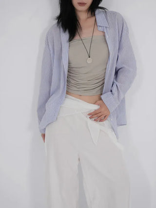 Ner Soft Stripe Loose Shirt