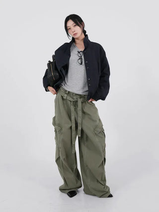 Leyu V-neck Loose Long Sleeve