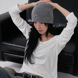 Leyu V-neck Loose Long Sleeve