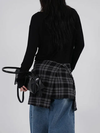 Leyu V-neck Loose Long Sleeve