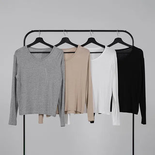 Leyu V-neck Loose Long Sleeve