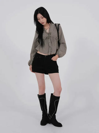 Suri Frill V-Neck Blouse