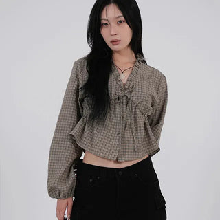 Suri Frill V-Neck Blouse