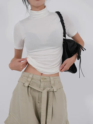 Timo Basic Turtleneck Short Sleeve Tee