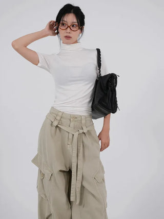 Timo Basic Turtleneck Short Sleeve Tee