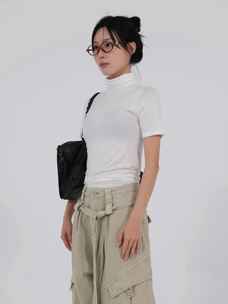 Timo Basic Turtleneck Short Sleeve Tee